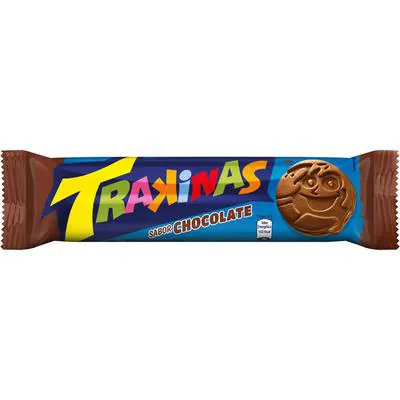 Biscoito Recheado Trakinas Sabor Chocolate 128g